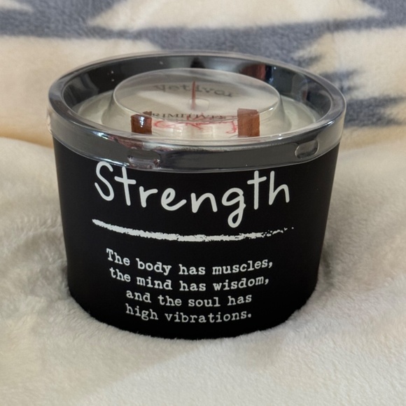 STRENGTH Lot x 2: Black Glass Candle Primitives by Kathy Morse Code Bracelet NEW - Picture 14 of 16